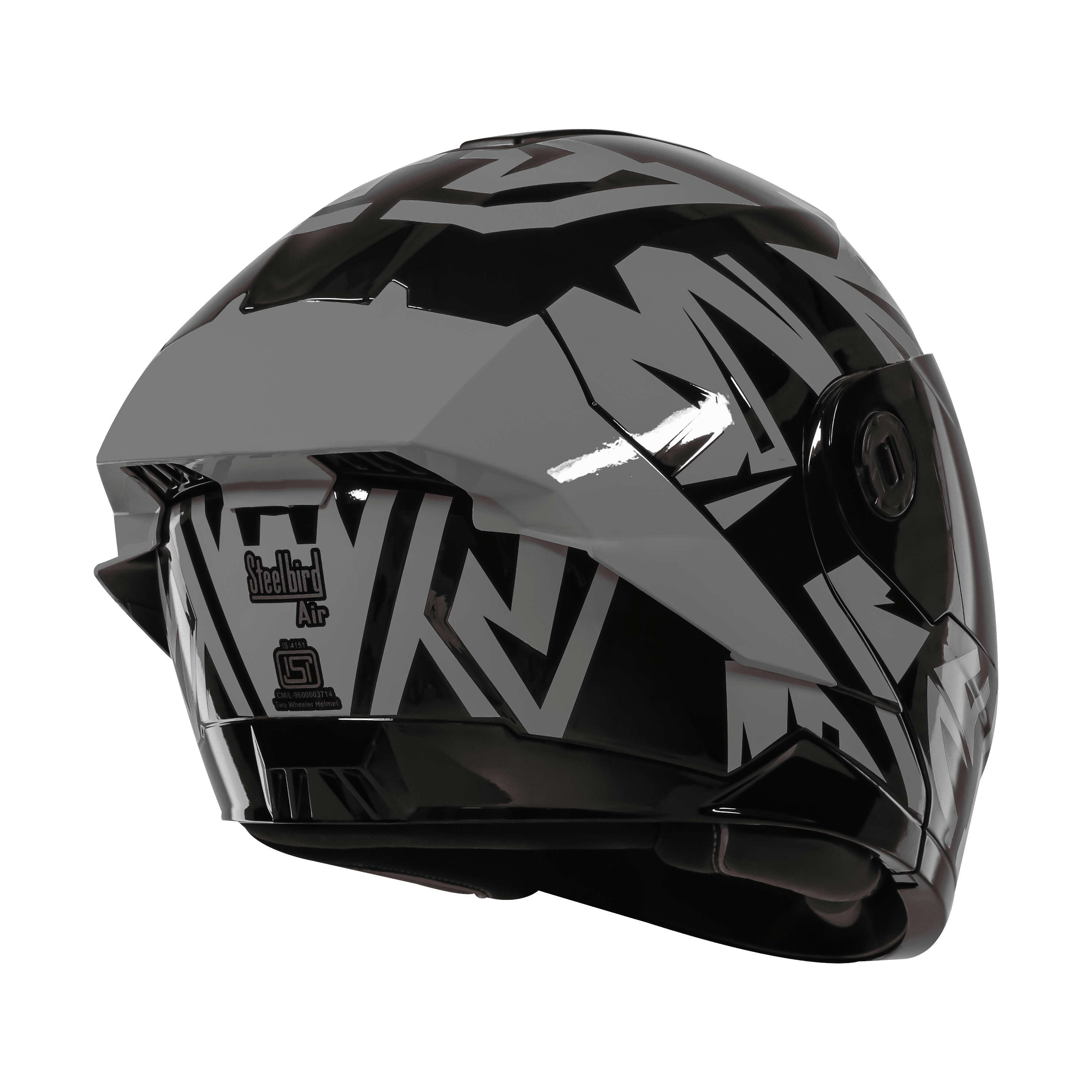 SBA-8 ISS WARRIOR GLOSSY BLACK WITH GREY